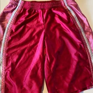 pink nike basketball shorts